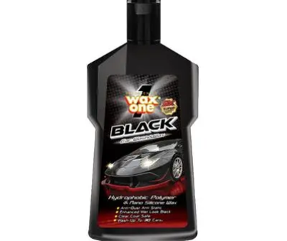 Black Car Wash & Wax WAX ONE Size 650 ML. Black