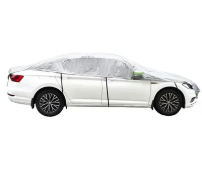 GT Half Car Sunshade Cover (TM2511702), Silver Color