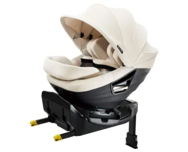 คาร์ซีทแรกเกิด - 4ปี AILEBEBE รุ่น Kurutto Slide สีขาว
