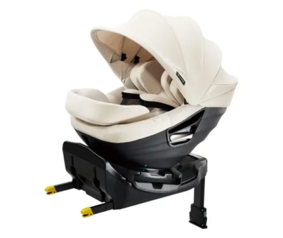คาร์ซีทแรกเกิด - 4ปี AILEBEBE รุ่น Kurutto Slide สีขาว